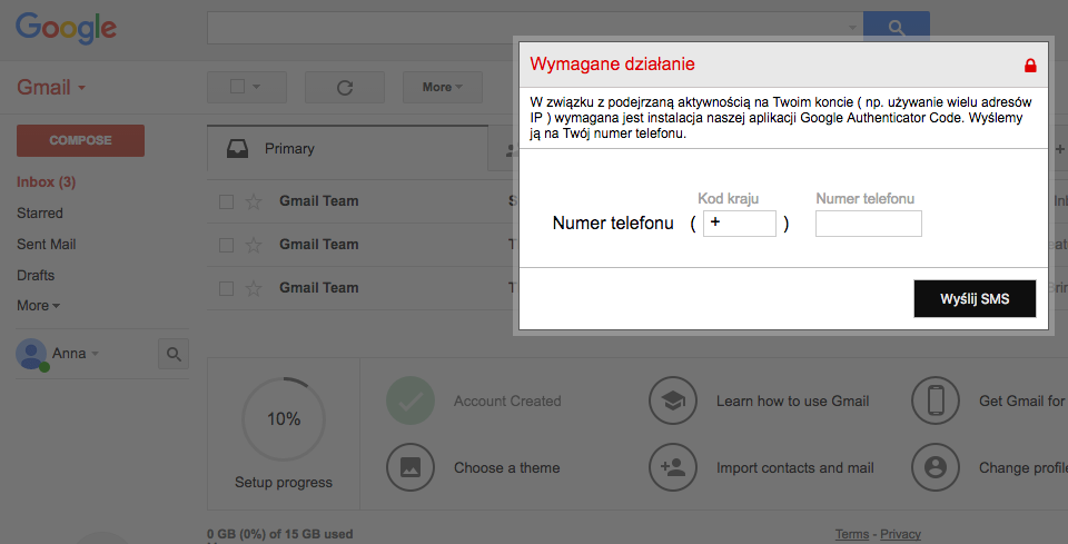Banking trojan, Gmail webinject, SMS message and malicious APK - all in one attack scenario